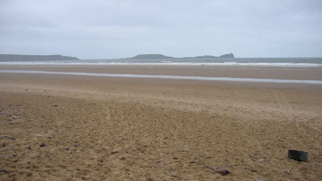 Rhossili Bay and Worm's Head coastline